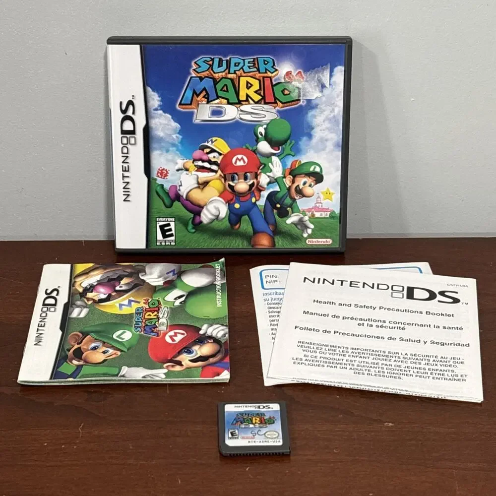 Super Mario 64 DS (Nintendo DS, 2004) Complete With Manual